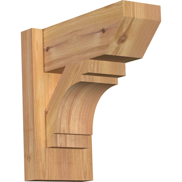 Ekena Millwork Merced Slat Smooth Outlooker, Western Red Cedar, 5 1/2"W x 12"D x 12"H OUT06X12X12MRC06SWR - main